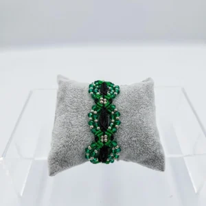 Macrame Crystal Bracelet Green
