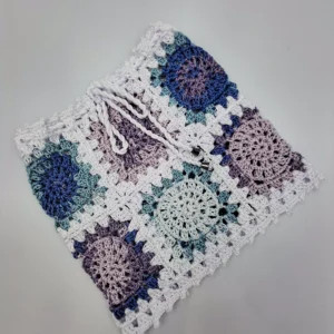 Kids Knitted Skirt Blue