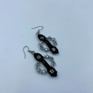 Macrame Earrings Black