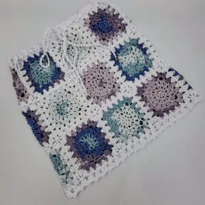 Knitted Skirt S-M White