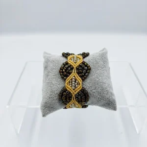 Macrame Crystal Bracelet Beige