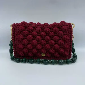 Bubbles Mid-Size Dark Red