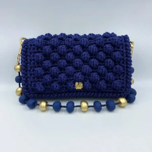 Bubbles Mid-Size Navy Blue
