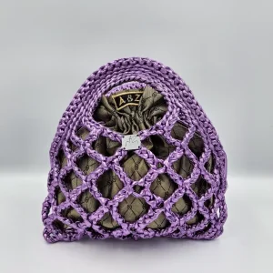 Knitted Net-Bag Lila