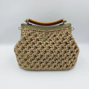 Frame Handbag XL Dark Beige