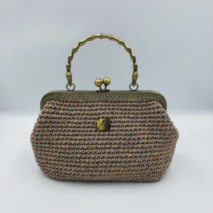 Frame Handbag XL Iridescent Cream