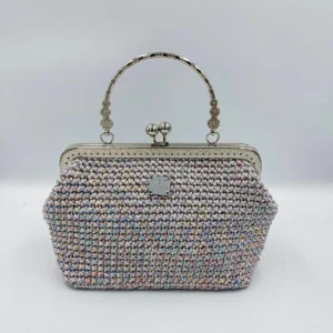 Frame Handbag XL Iridescent Grey