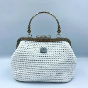 Frame Handbag XL White