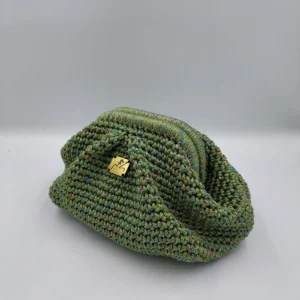 Clutch Pleat Iridescent Khaki