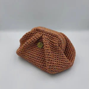 Clutch Pleat Iridescent Orange