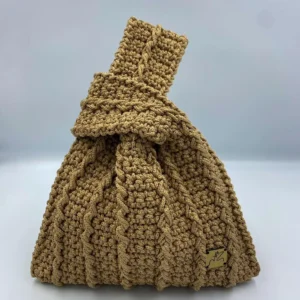 Knitted Poke Bag Nude