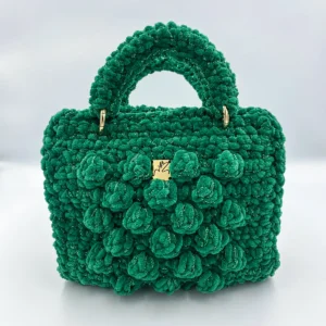 Tote bag Velvet Green