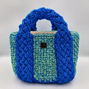 Bucket Wicker Blue